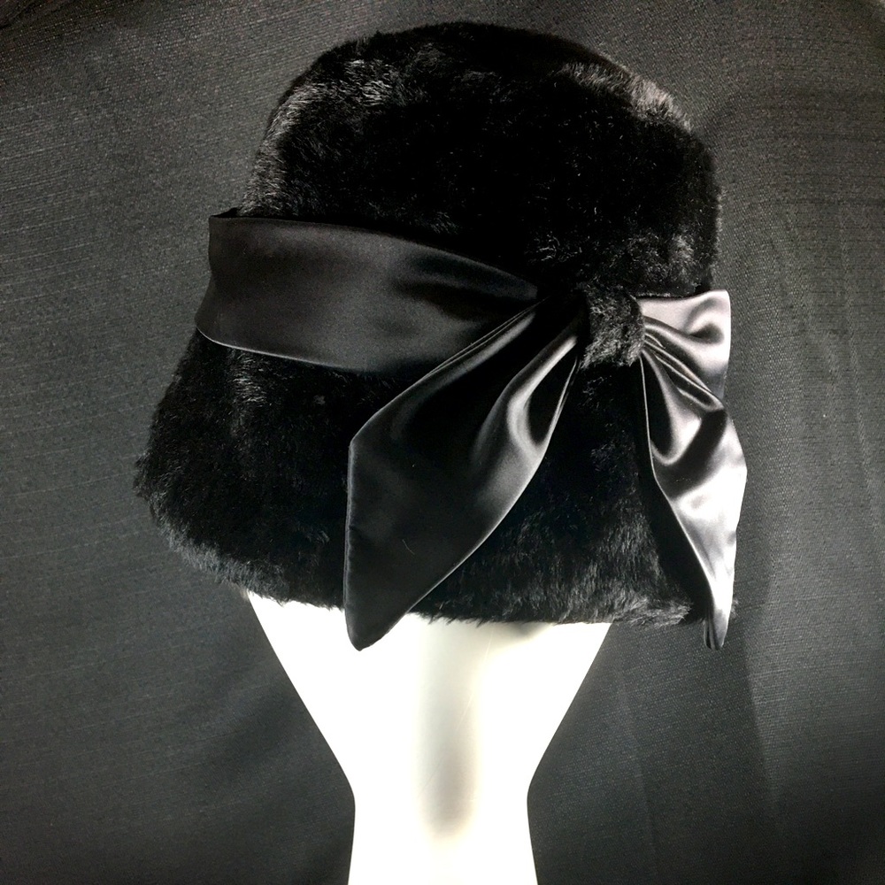 🧡Vintage🧡 CLASSIC Vincent de Koven Big Bow Black Hat